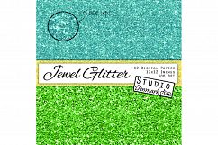 Jewel Glitter Digital Paper - Sparkle Chunky Glitter Product Image 2