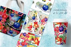 A set of New Year's candles PNG watercolor   Product Image 5