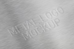 Silver Metal Logo Mockup Product Image 1