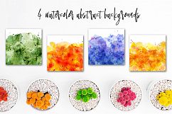 Boho Watercolor abstract Cactus Tropical clipart Product Image 13