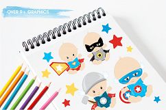 Superhero Baby  graphics and illustrations Product Image 3