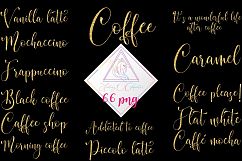 Coffee Word Art Clipart Product Image 1