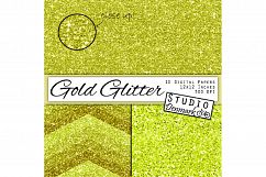 Gold Glitter Digital Paper Pack Product Image 2