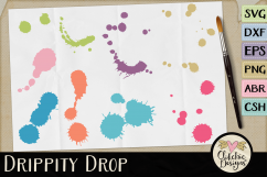 Watercolor SVG &amp; DXF, Drops Clipart, Brushes, Custom Shapes Product Image 1