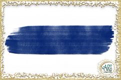 Nautical Navy Blue Brush Strokes 24 PNG - transparent background images Product Image 24