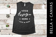 Dark Heather Bella Canvas 8803 Mockup T-Shirt Tank Top Vest Product Image 1