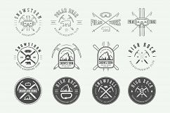 Winter vintage adventure emblems. Product Image 7