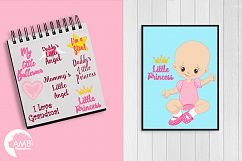 Daddy&#039;s little princess clipart, graphics, illustrations AMB-1293 Product Image 2