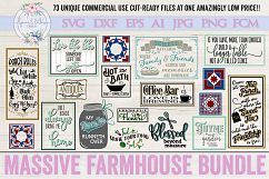 ON SALE NOW!! Farmhouse Bundle of 73 SVG DXF Cut File Product Image 4