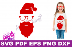 Svg Hipster Christmas Santa Shirt Sign stencil Decal printable or svg cut file dxf eps png pdf for cricut or silhouette Product Image 5