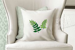 Fern Forest Machine Embroidery Design 2 Sizes Product Image 2