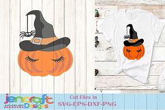 Pumpkin Svg - Halloween Witch Face Svg File image down Product Image 1