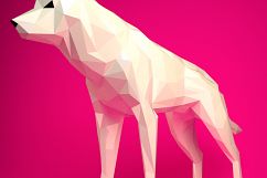 Papercraft Wolf, Paper Wolf, Game of Thrones, Direwolf DIY, Animal Trophy, Paper Dog, Paper Animals, Paper Statue, Home Decor, XXL Low Poly Product Image 1