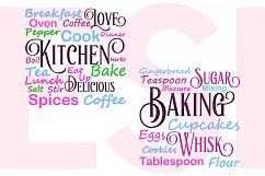 Kitchen and Baking Subway Art Set Product Image 1