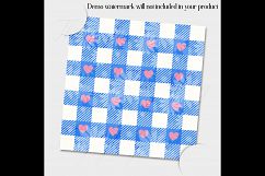 12 Daisy Flower Digital Paper in Powder Blue Theme Product Image 2