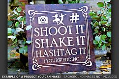 Shoot It Shake It Hashtag It SVG Wedding Sign - 5515 Product Image 3