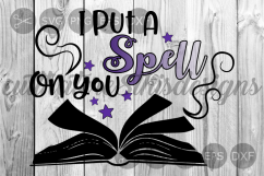 Open Book, Put A Spell On You, Stars, Cut File, SVG. Product Image 1