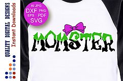 Momster svg Halloween svg Monster svg Mom shirt svg Product Image 1