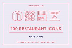 Line Icons - Restaurant Product Image 1