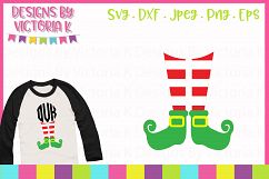 Elf Legs Monogram, SVG, DXF, PNG Product Image 1