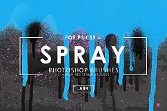 214 Spray Photoshop Brushes Product Image 1