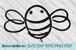 Bee SVG Cutting File  Product Image 1