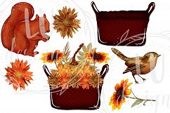 Fall Clipart, Autumn Graphics, Harvest Pumpkins Clipart Product Image 5