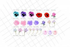 Watercolor Floral Bouquet, Flowers &amp; Leaves Kit Product Image 10