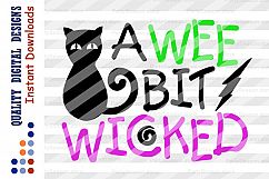 A wee bit wicked svg files Halloween svg Cutting Files Product Image 2