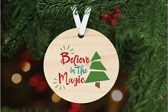 Believe in the Magic - Christmas SVG Cut File - DXF PNG EPS Product Image 6