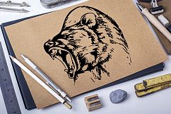 Hand drawn wild Bear Product Image 2