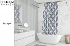 Shower Curtain Mockup Pack Product Image 6