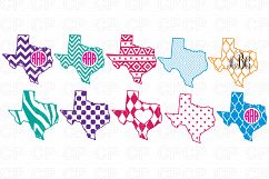Texas State Bundle SVG Cut Files, Southern Monogram SVG Product Image 1