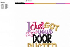 I Just Got Your Doorbuster - Black Friday Embroidery Product Image 2