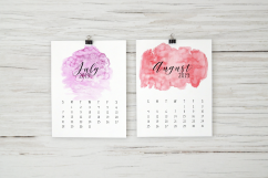 2019 Hand Paint Watercolor Calendar Product Image 5