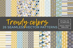 26 vector patterns Trendy Colors Product Image 2