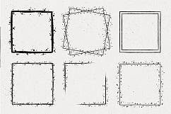 36 Hand Drawn Square Shapes - logo elements Product Image 2