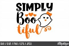 Bootiful svg, Simply bootiful svg, Halloween svg, Ghost svg Product Image 1