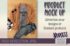 MOCK UP Cozy sweater &amp; jeans | High Resolution JPEG Product Image 1