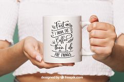 First I drink the coffee SVG DXF PNG Product Image 3