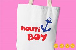 nauti-boy cutting files svg, dxf, pdf, eps included - cut files for cricut and silhouette - Cutting Files SG Product Image 2