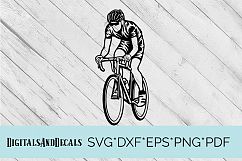 Bike, Cycling, Push Bike Racer SVG Cutting File  Product Image 1
