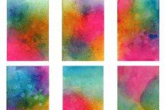 Rainbow Watercolor Splatter Textures Product Image 4