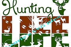 HUNTING LIFE SVG,EPS,DXF,PNG,JPG Product Image 1