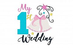 My First Wedding Embroidery Design Baby Embroidery Product Image 1