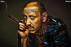 Old Oil Paint Art - Photoshop Action Product Image 2