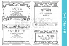 Art Deco Digital Frames &amp; Labels Clipart Product Image 1