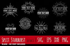 Split Starburst Set | 8 Cutting Files | Printable SVG PNG Product Image 1