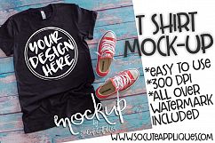 Black t shirt mock up 6509 Product Image 1