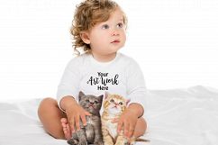 Toddler Shirt Mockup with kittens Product Image 2